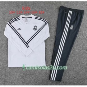 Real Madrid Criança Sweat de Treino Conjunto Branco 2018/19